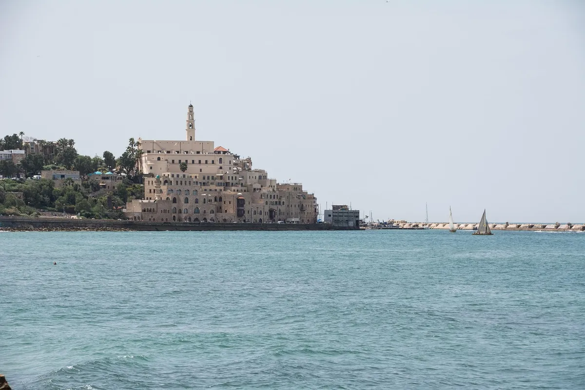 La vieja Jaffa vista desde el mar, en Tel Aviv