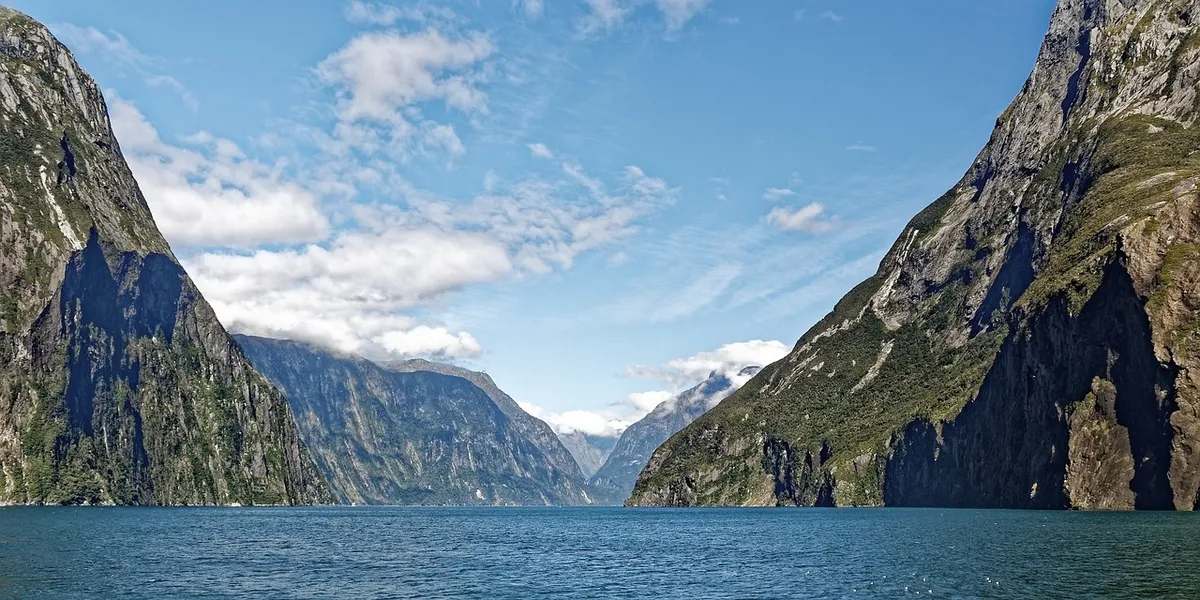 Milford Sound, en el parque nacional de Fiordland
