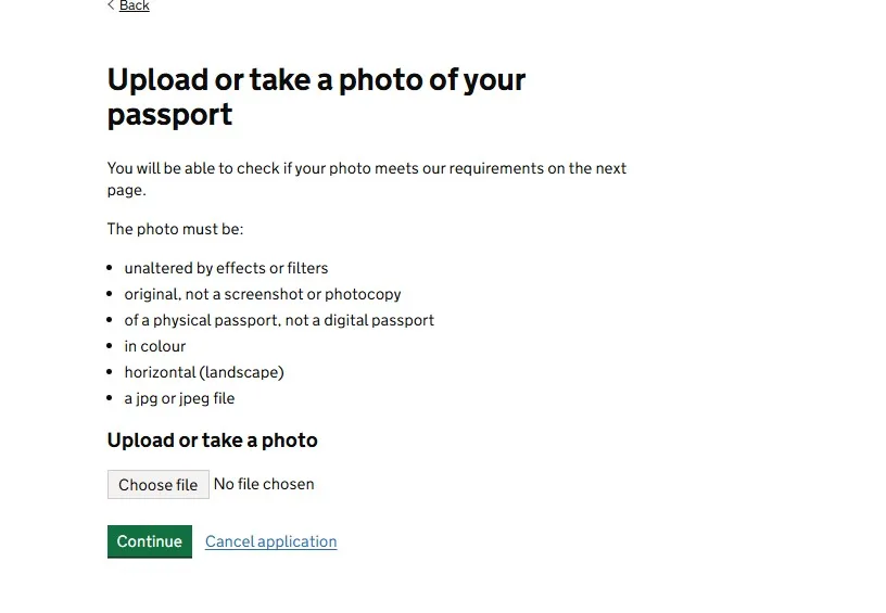 Confirmez la photo du passeport envoyée